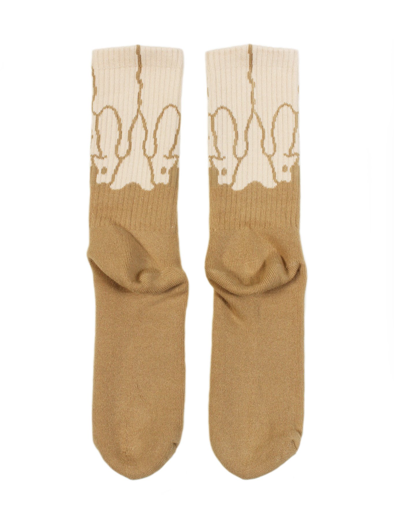 SKULL SOCKS - TAN | Prospective Flow | Japanese Fashion for Men